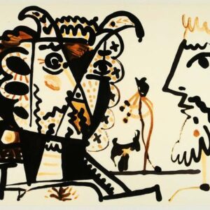 Пабло Пикассо. Литография «Бог и дьявол»