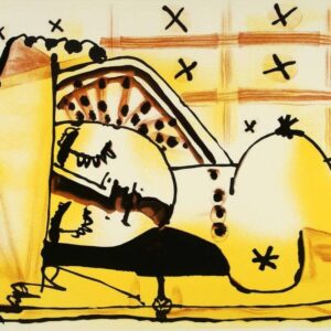 Пабло Пикассо. Литография «Сон» («Обнаженная спит»)