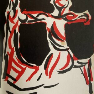 Марино Марини. Литография «Рыцарь», 1967