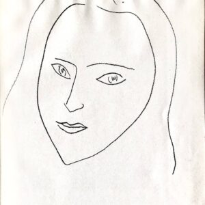 Анри Матисс. Литография «Портрет Анжелы Ламот», 1945